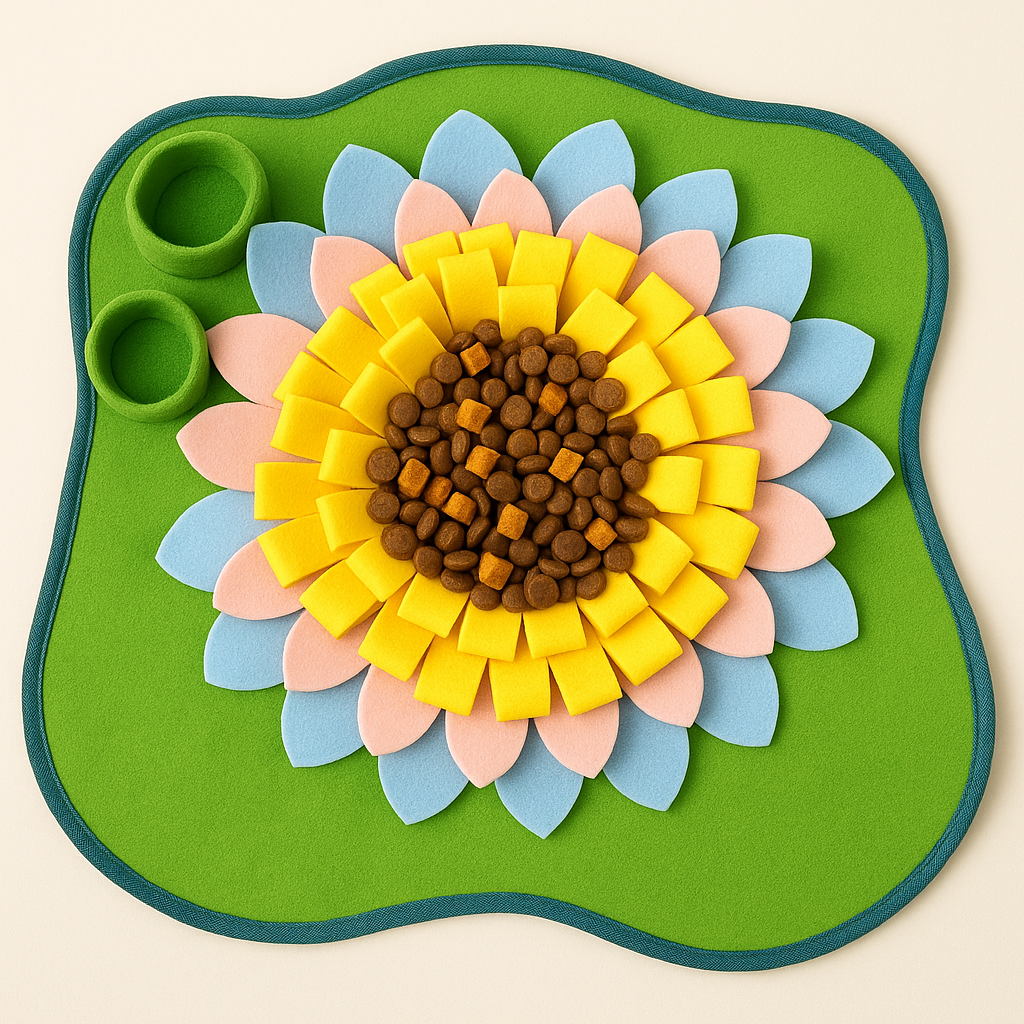 Sunflower Snuffle Mat for Dogs – Slow Feeder for Boredom Relief & Training
