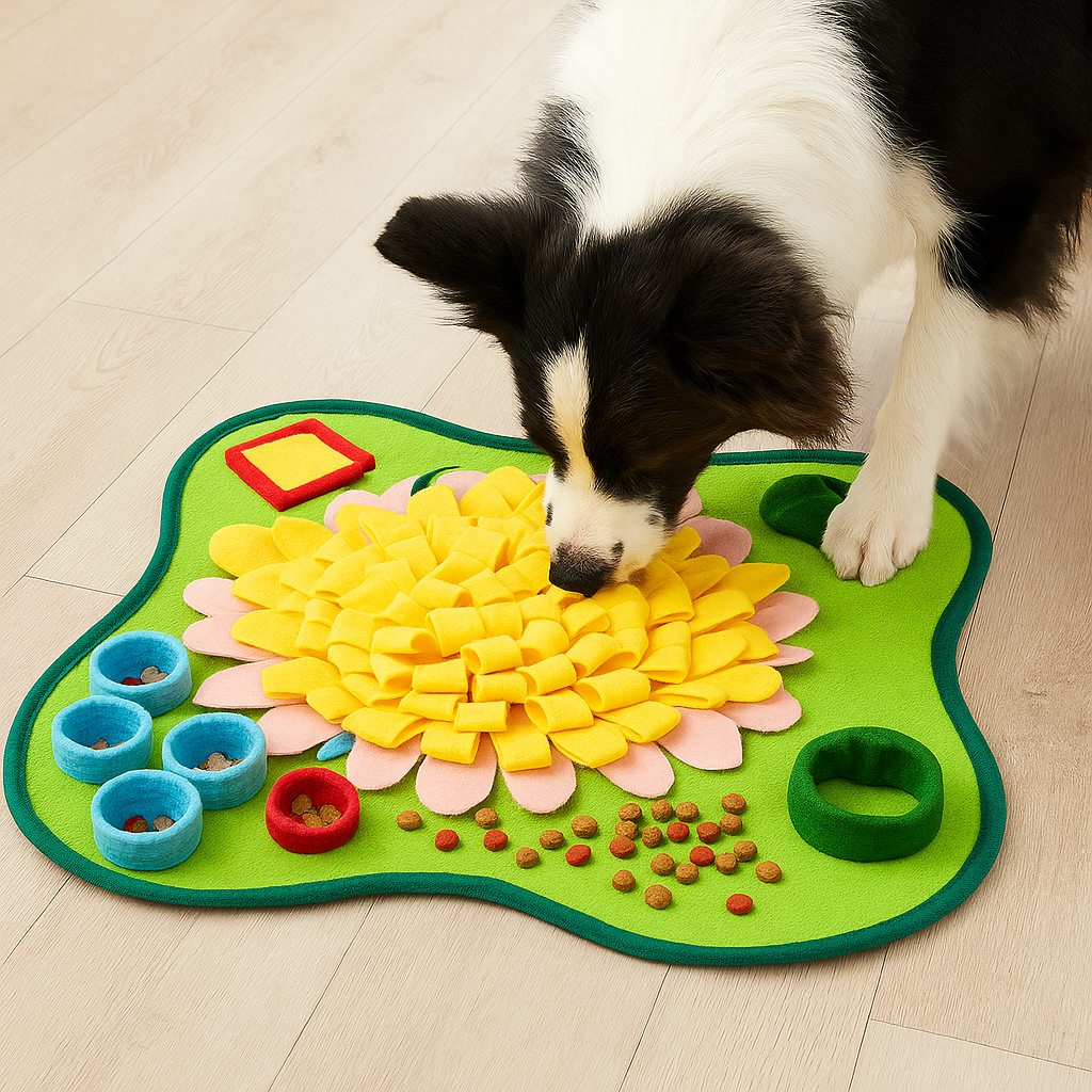 Sunflower Snuffle Mat for Dogs – Slow Feeder for Boredom Relief & Training